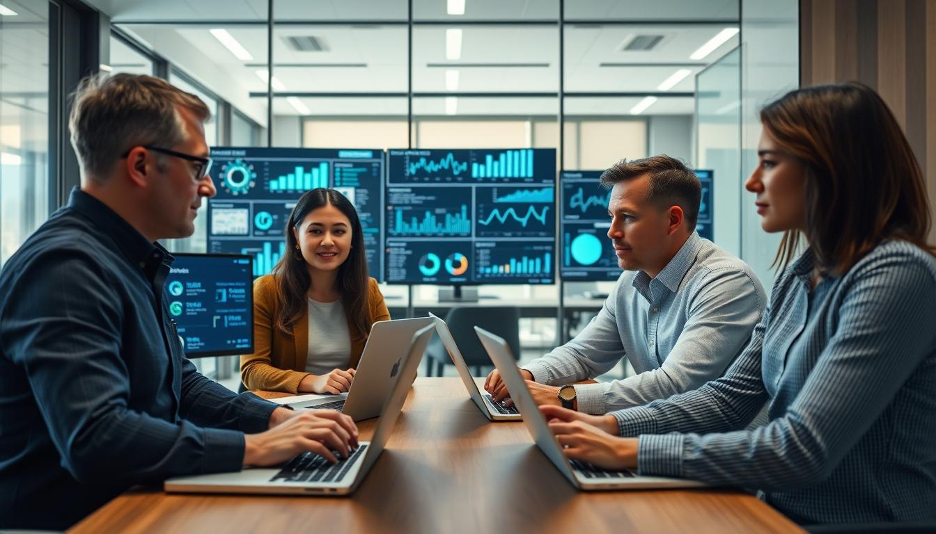 Enterprise software dashboards and business process automation